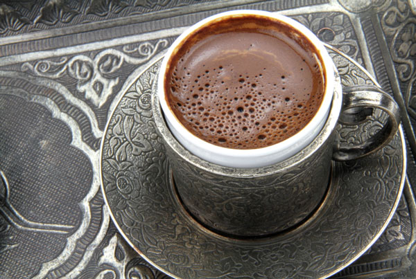 café turc avec sa mousse