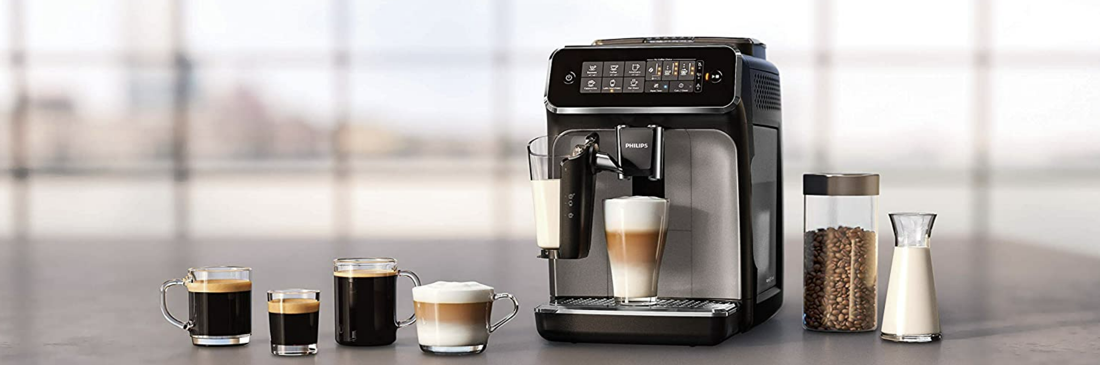 Essential, Machine à café à grain, 3 boissons Ecran LCD, mousseur, café  Starbucks, Machines à café à grains